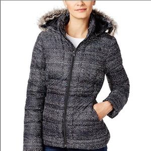 The North Face Black Gotham jacket Donegal Print hood size XXL women’s
